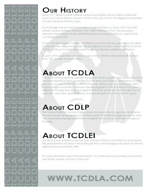 Texas Criminal Defense Lawyers Association Membership Application