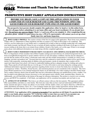 ProAmerican Educational And Cultural Exchange Host Family Application
