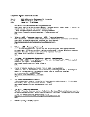 UCC-1 Financing Statement