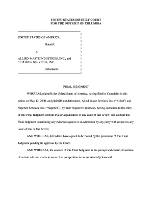 SUPERIOR SERVICES, INC - justice