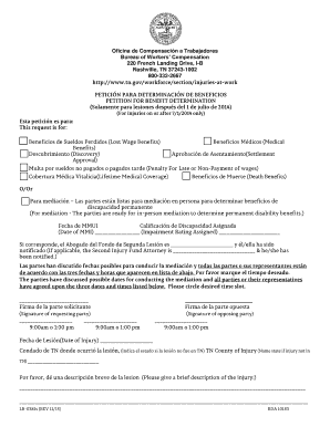 Workers' Compensation Claim Form