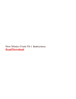 new mexico 2022 pit 1 instructions