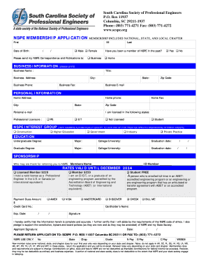 NSPE Membership Application Form