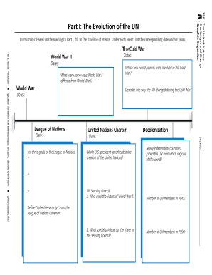 The United Nations: Challenges and Change Graphic Organizer