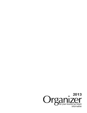 2013 US Federal Tax Organizer