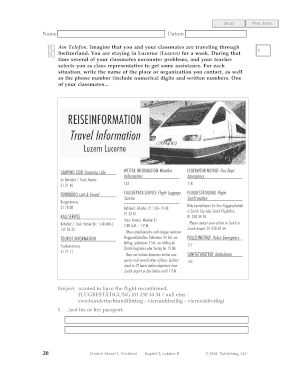 Schweizer Reisehilfeformular