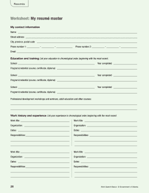Resume Template