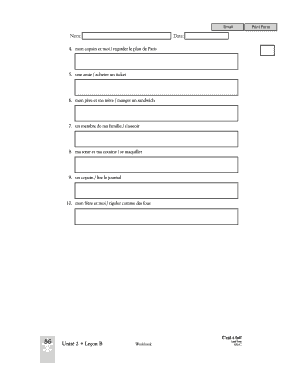 Exercice de Conjugaison de Verbes Français