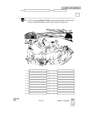Formulaire d'arrivée des animaux