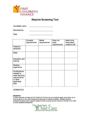 Family budget template pdf - Resume Screening Tool - Community Minded - community-minded