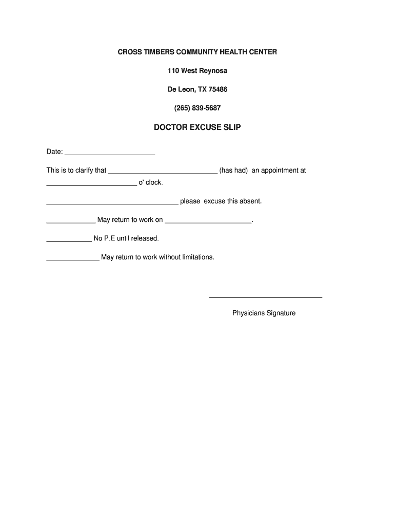 Dr Excuse - Fill Online, Printable, Fillable, Blank  pdfFiller Regarding Dr Notes Templates