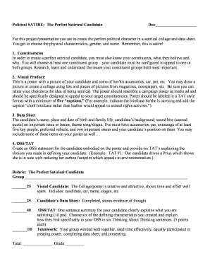 Perfect Satirical Candidate Project