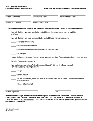2015-2016 Student Citizenship Information Form