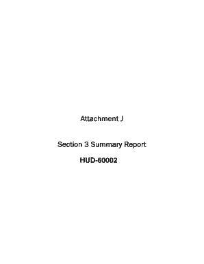 HUD Section 3 Summary Report