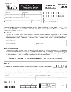 Louisiana Citizens Property Insurance Refund Form