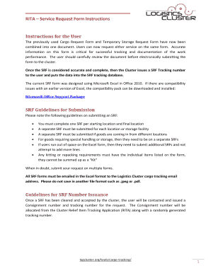 RITA Service Request Form