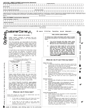 City of Titusville Auto Pay Authorization Agreement