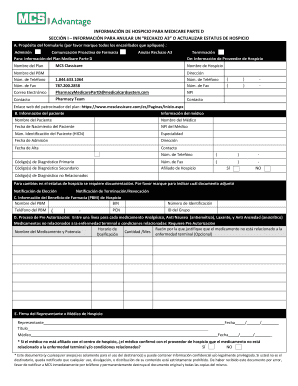 INFORMACIÓN DE HOSPICIO PARA MEDICARE PARTE D