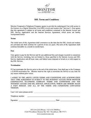 DSL Service Agreement