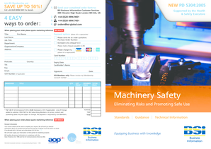 Machinery Safety Order Form