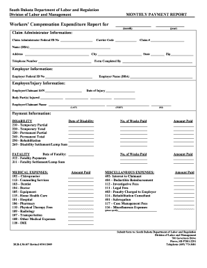 South Dakota Workers' Compensation Expenditure Report