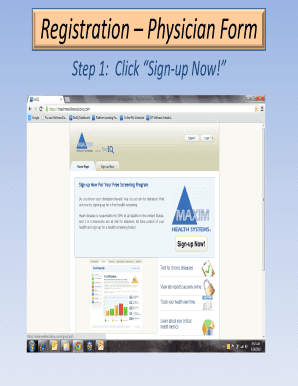 Physician Registration Form