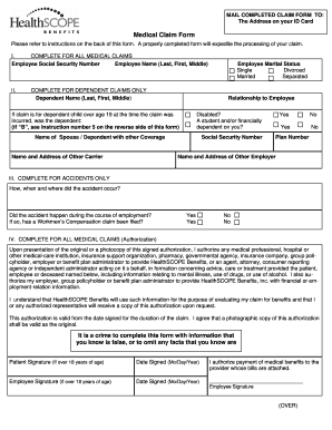 Medical Claim Form