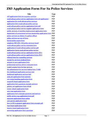 Z83 Application Form For Sa Police Services - mokazno-ipnet - mokaz no-ip