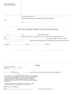 California Grant Deed Community Property