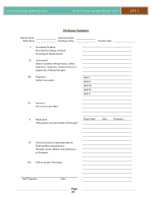 New Client Intake Form