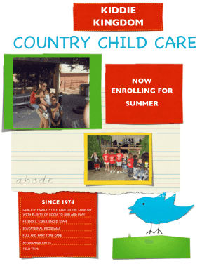 Ohio Child Enrollment and Health Information Form