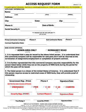 Access Request Form