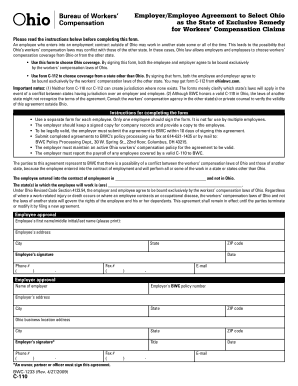 Ohio Workers' Compensation Agreement