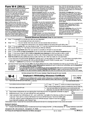 Form W-4 (2011)
