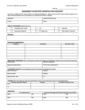 equipment assignment form template