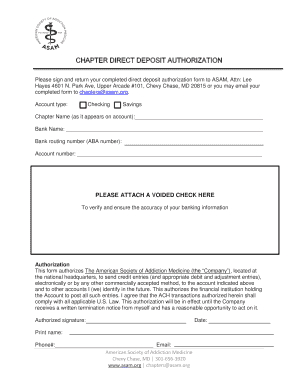 ach direct deposit authorization form