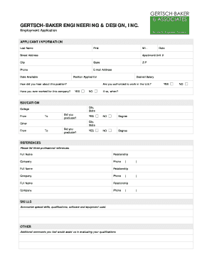 Employment Application