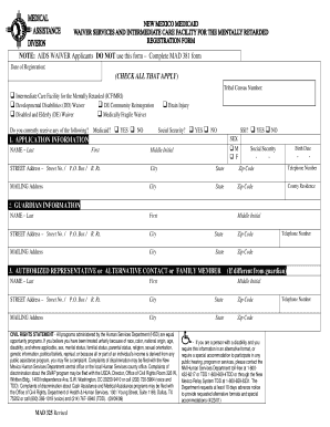 New Mexico Medicaid Waiver Application
