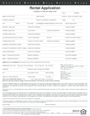 Rental Application