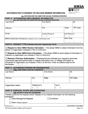Authorization to Request or Release Member Information