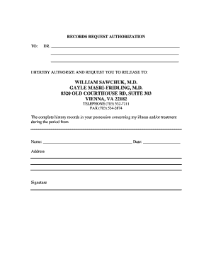 Medical Records Release Authorization