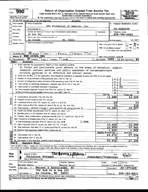 Form 990 Tax Exempt Organization Return