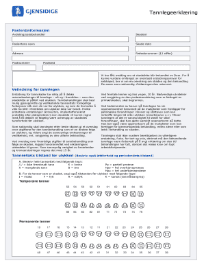 Dental Injury Declaration Form