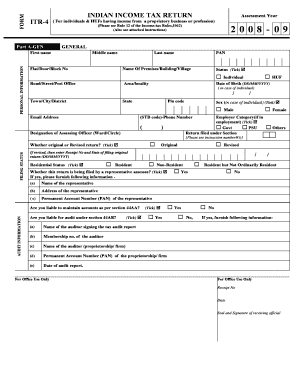 Indian Income Tax Return ITR-4