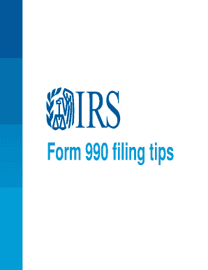 Form 990 Filing Tips