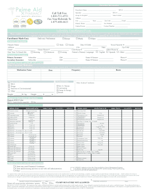 Infertility Enrollment Form