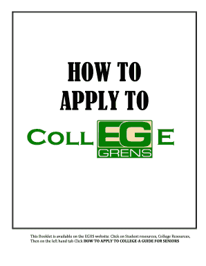 College Application Student Checklist