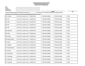 Glendale Elementary School District Payroll Deduction Authorization Form