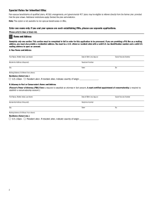 Pioneer IRA Application Form