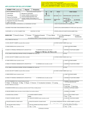 California Seller's Permit Application
